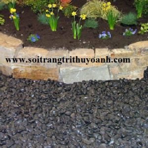 Đẹp hơn với tiểu cảnh trang trí bằng sỏi đen bóng