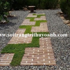 Đẹp hơn cho lối đi trang trí bằng sỏi đen tự nhiên