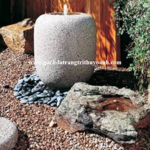 Không gian thêm đẹp hơn khi trang trí bằng sỏi hồng tự nhiên