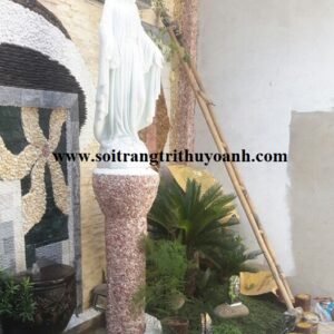 Đẹp hơn với không gian sân thượng trang trí bằng đá sỏi hồng tự nhiên